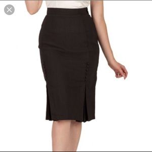 Bettie Page Women’s Black Catwalk Skirt